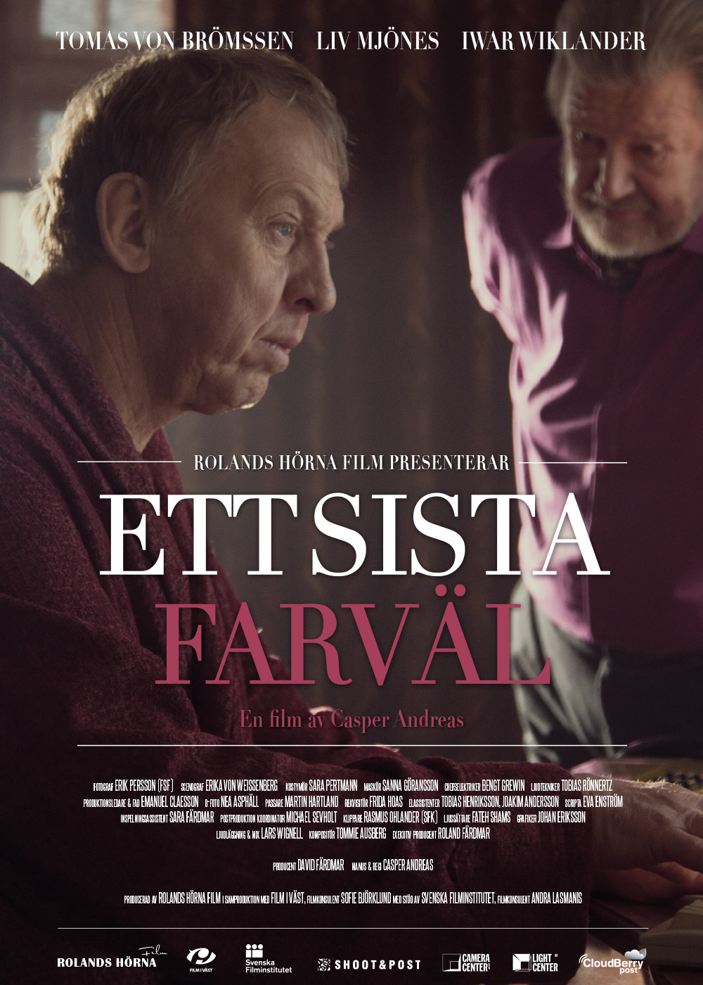 ETT SISTA FARVÄL (A LAST FAREWELL) Official Swedish Poster 2013. Produced by: David Färdmar/Rolands Hörna Film