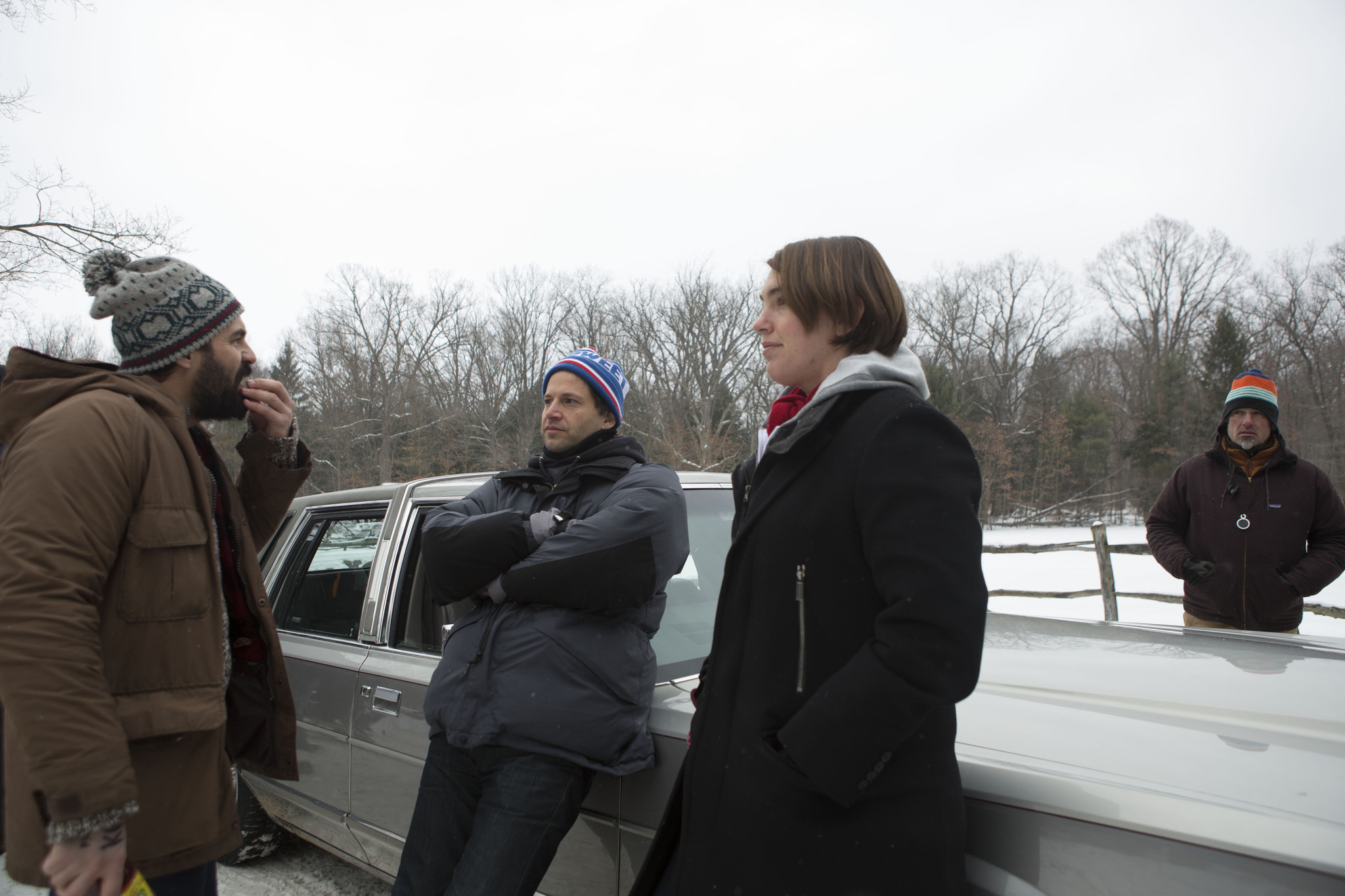 Still of Bennett Miller and Mark Ruffalo in Foxcatcher (2014)