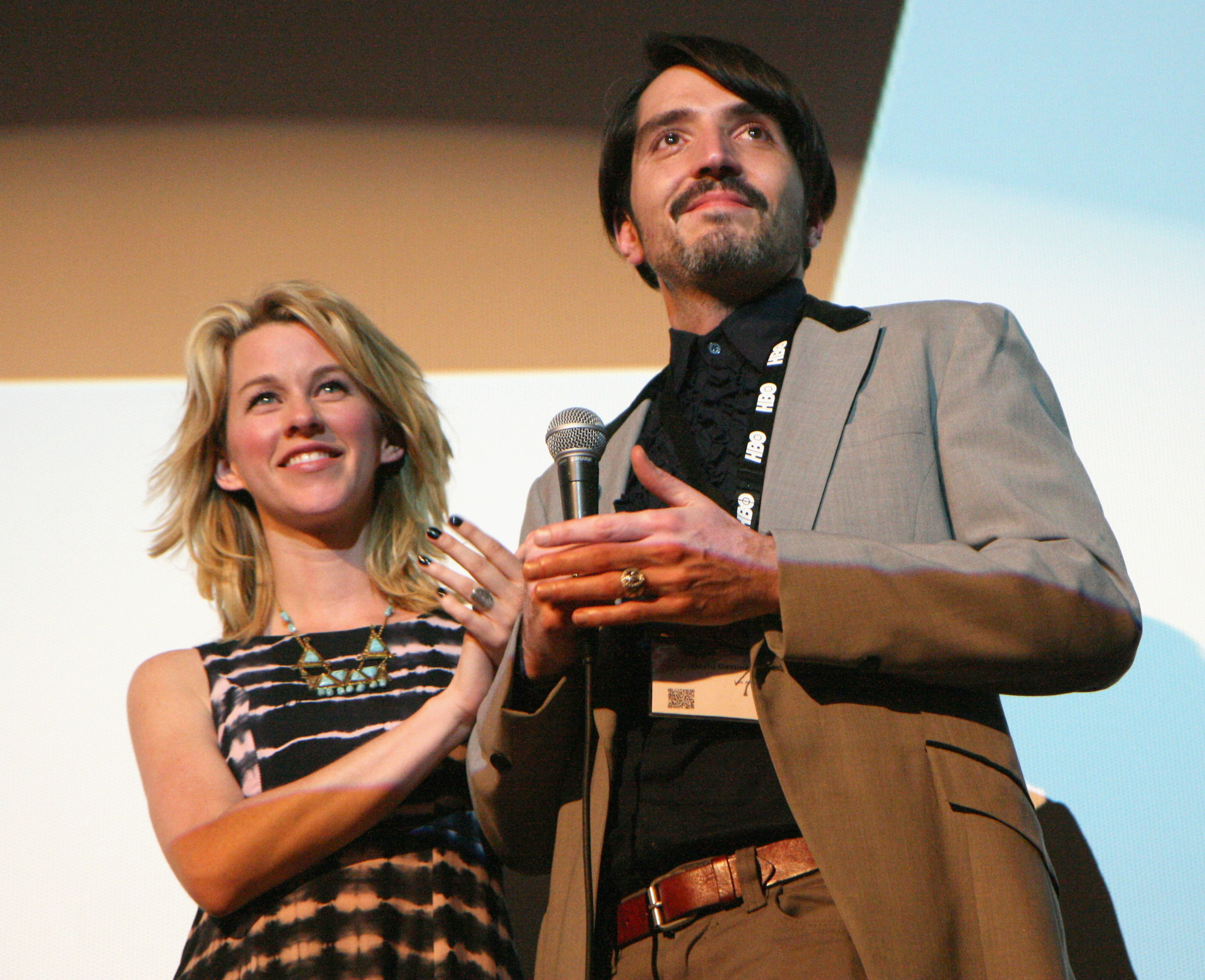 Kim Shaw and David Dastmalchian at event of Animals (2014)