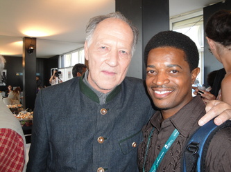 Director of Bad Lt., Werner Herzog and Actor Lucius Baston attend the 66th International Film Festival 2009.
