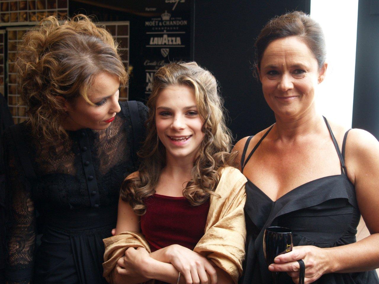 Noomi, Tehilla and Pernilla at the premiere of Beyond in Venice