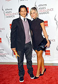 Will Yun Lee and Jennifer Birmingham at the Asian Excellence Awards.