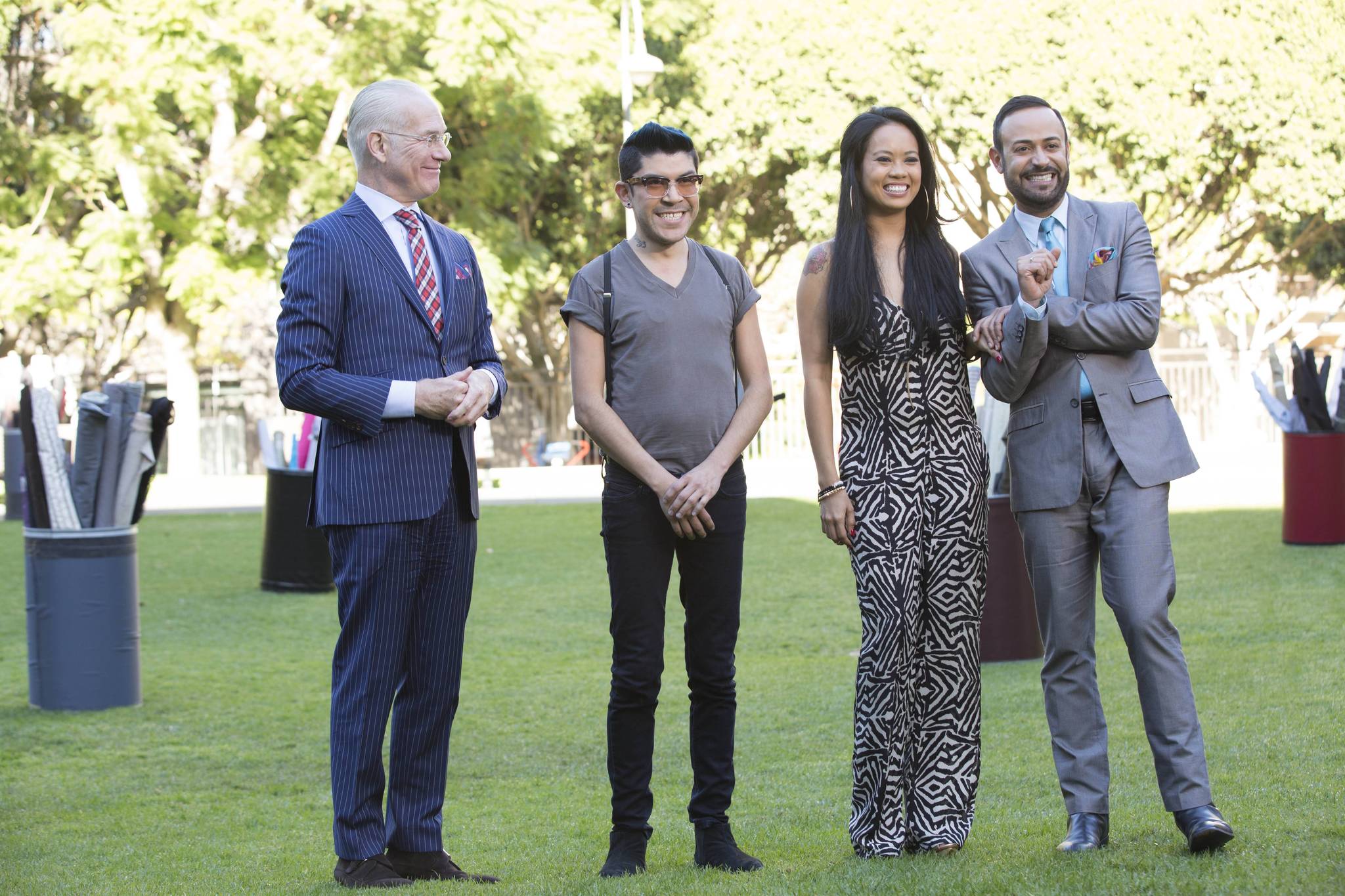 Still of Tim Gunn, Nick Verreos, Anya Ayoung-Chee and Mondo Guerra in Under the Gunn (2014)