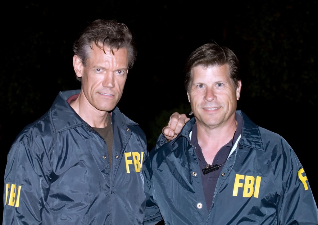 Thurman Dalrymple as FBI agent with partner Randy Travis in 'The Wager'