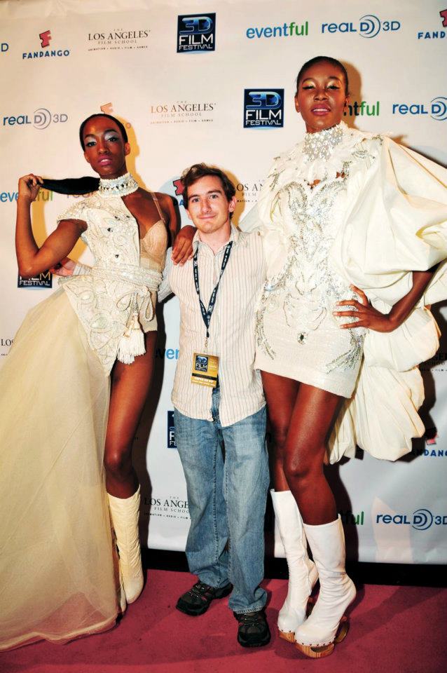 On the red carpet of the 2011 3D Film Festival.