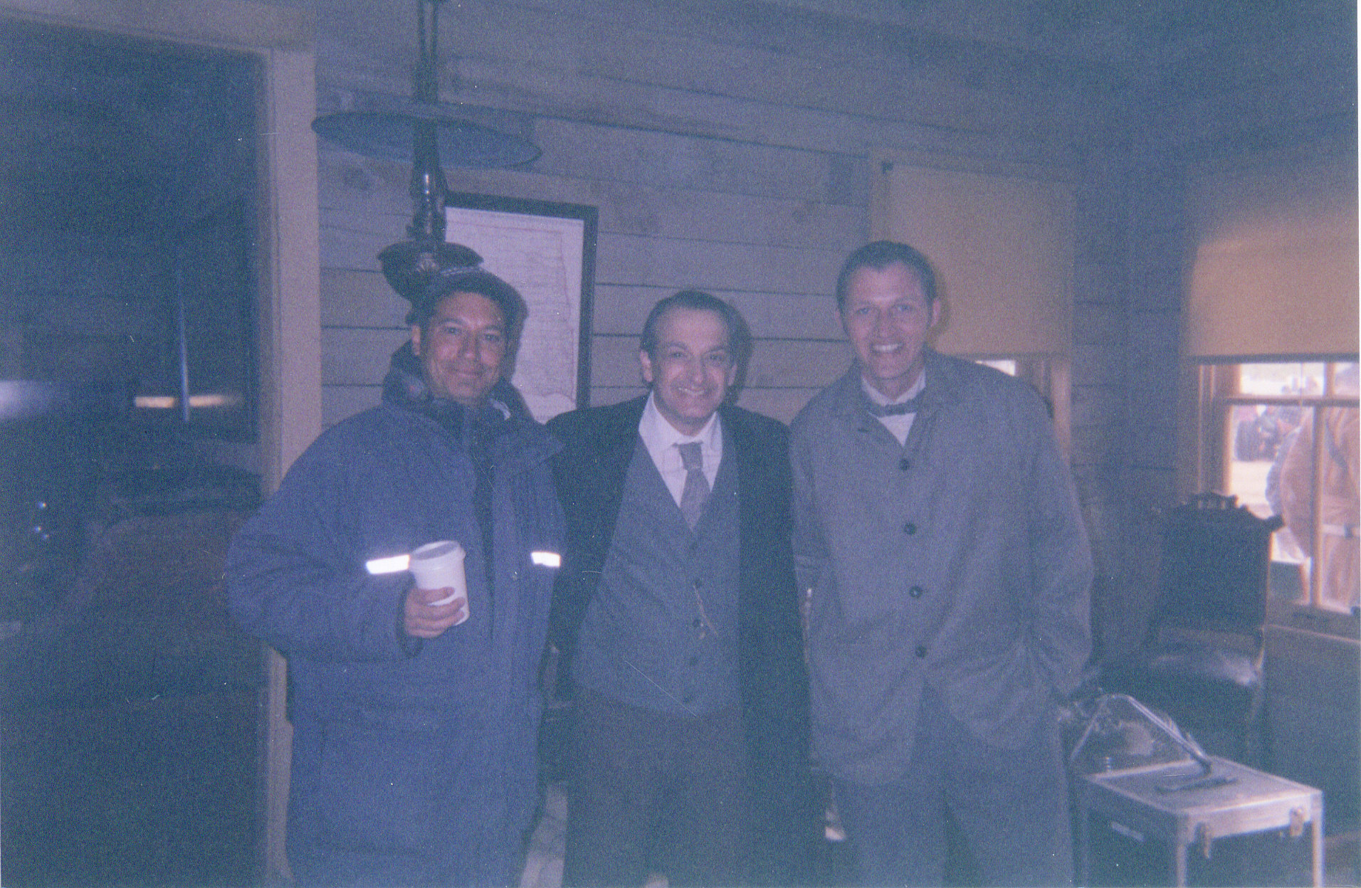 Jeremy Podeswa, David Paymer, Jason Hill from left to right on the set of 