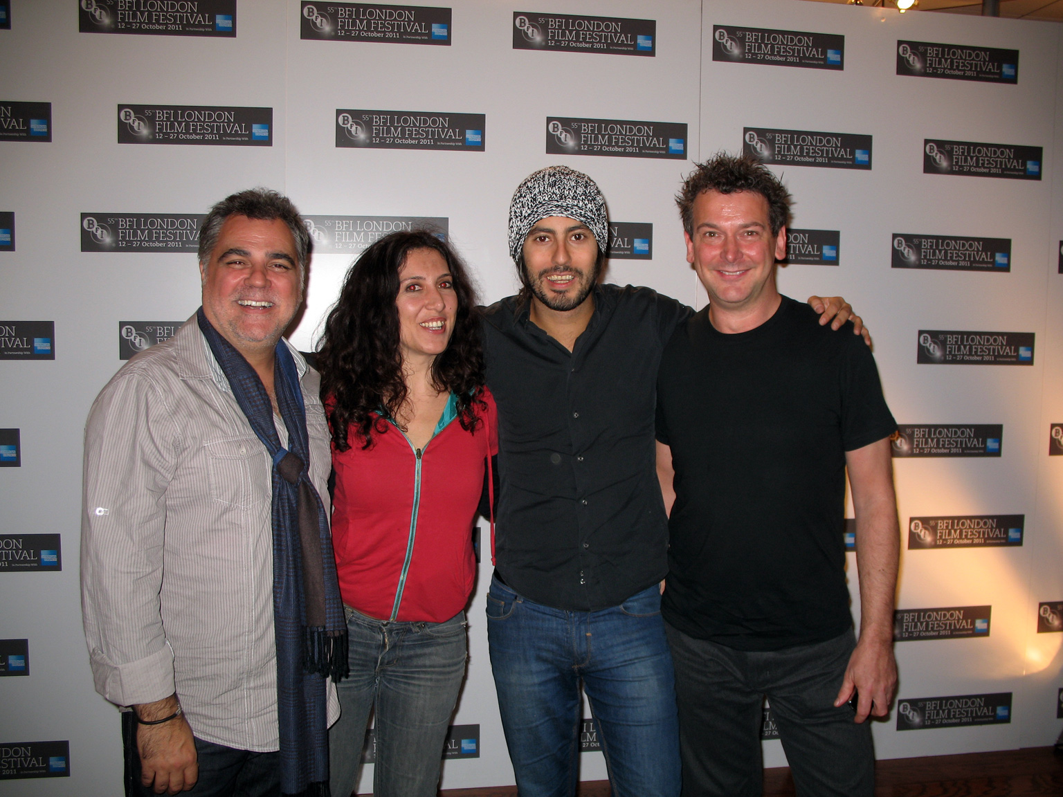 Tony Allen with Virginia Romero, Benito Zambrano and Ram Khatabakhsh and the 2011 London Film Festival