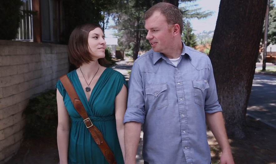 Jeanette Maus and Dusty Warren in the short film 