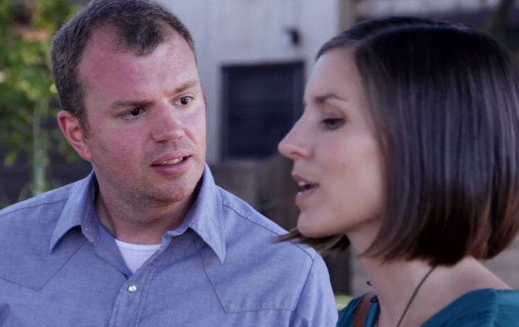 Dusty Warren and Jeanette Maus in the short film 