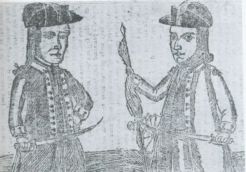 Daniel Shays and Job Shattuck.Rebellion leaders against capitalist,judicary & political oppression in USA in 1786 (Steve Armourae)