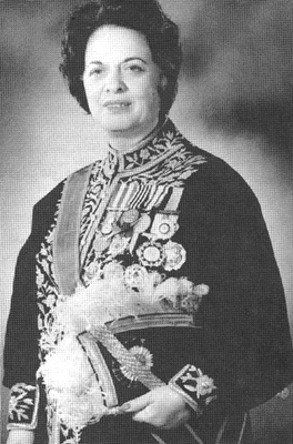 Dr Farrokhroo Parsay Iranian cabinet minister.One of the first victims of Ayatollah Khomeini.Her last letters were a refusal to withdraw from continuing to further equality and freedom