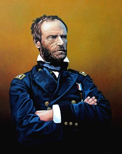 General Sherman Civil War unionist who ended the war within months by using ruthless Scorched Earth policy and arming slaves
