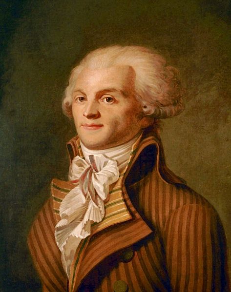 Robspierre defacto ruler of France1794. Pious,celibate,upholder of cultural revolution and Year Zero at any cost (armourae)