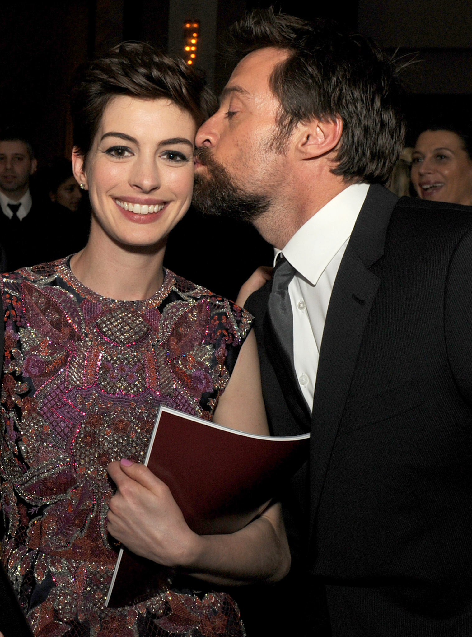 Anne Hathaway and Hugh Jackman