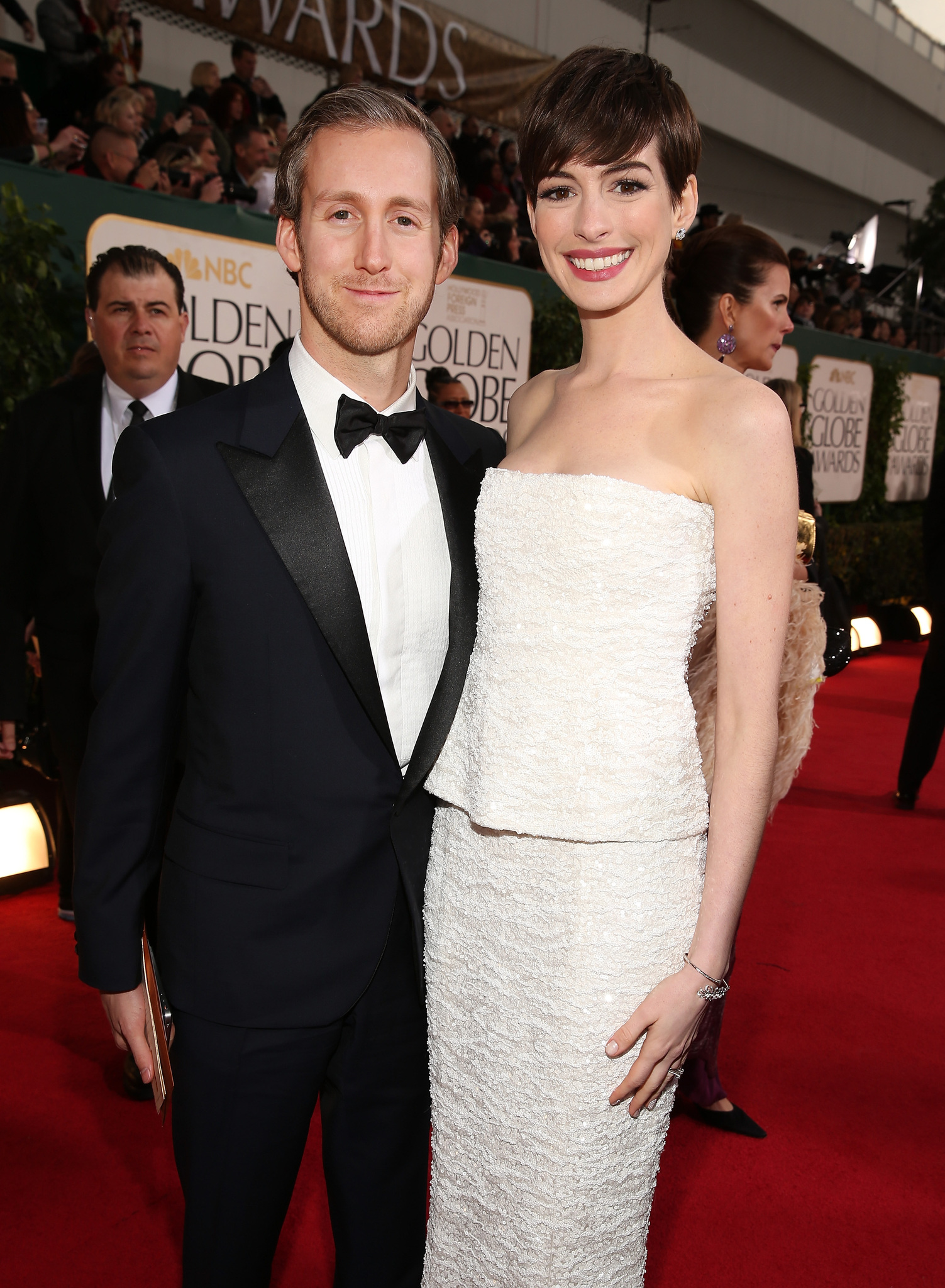 Anne Hathaway and Adam Shulman