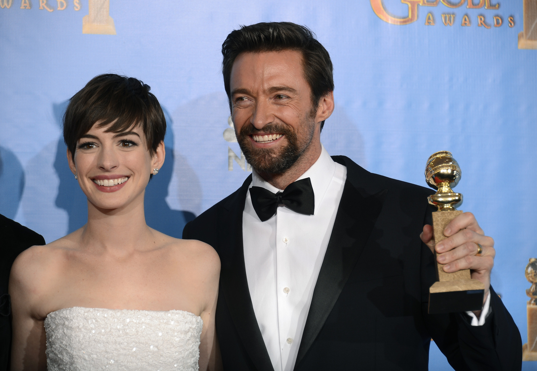 Anne Hathaway and Hugh Jackman