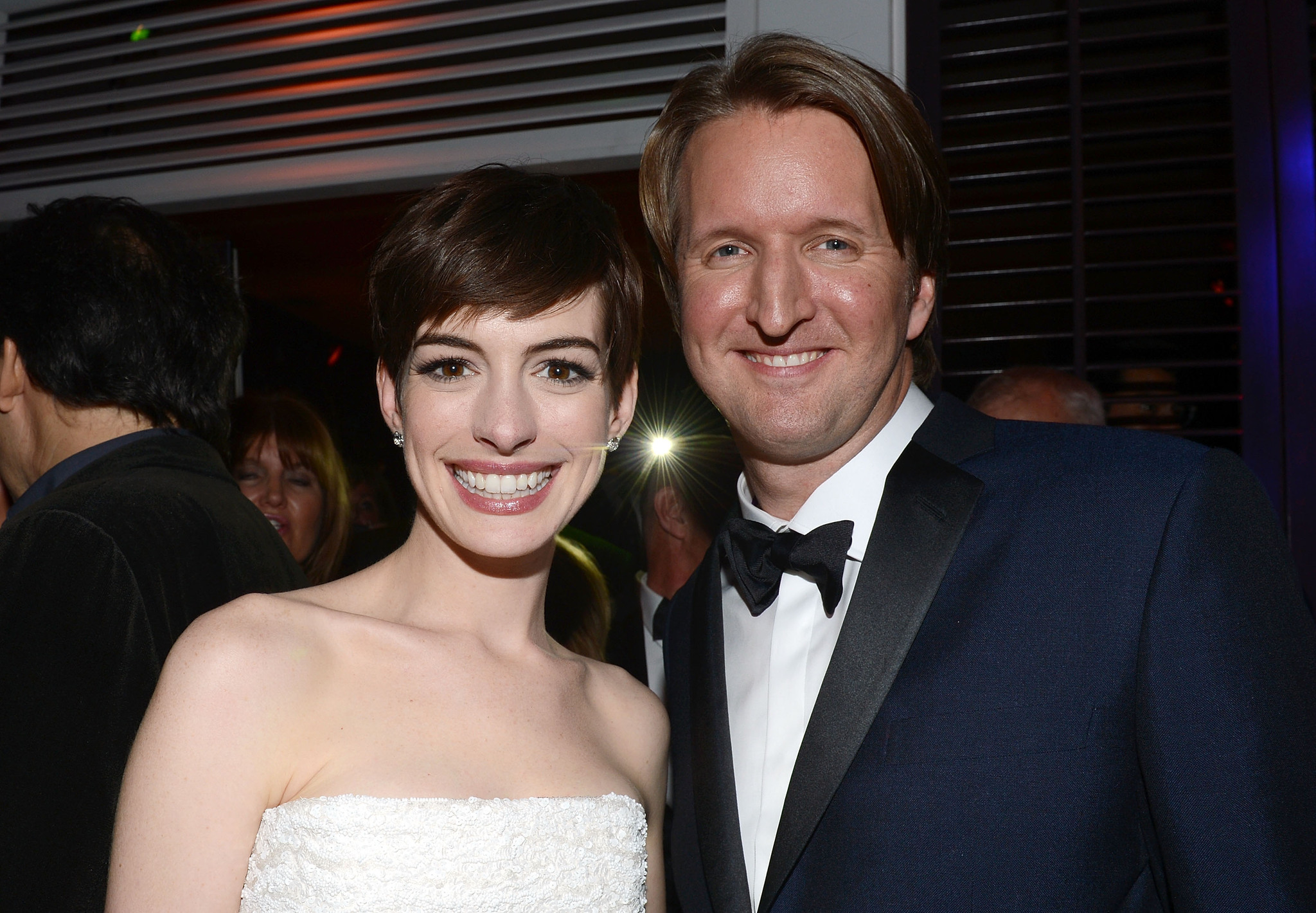 Anne Hathaway and Tom Hooper