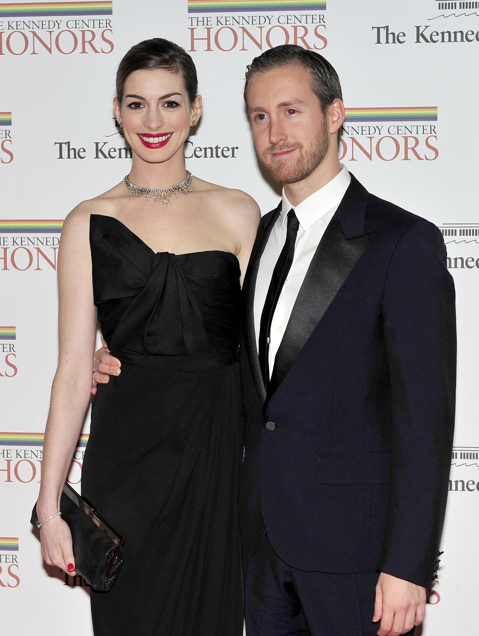 Anne Hathaway and Adam Shulman