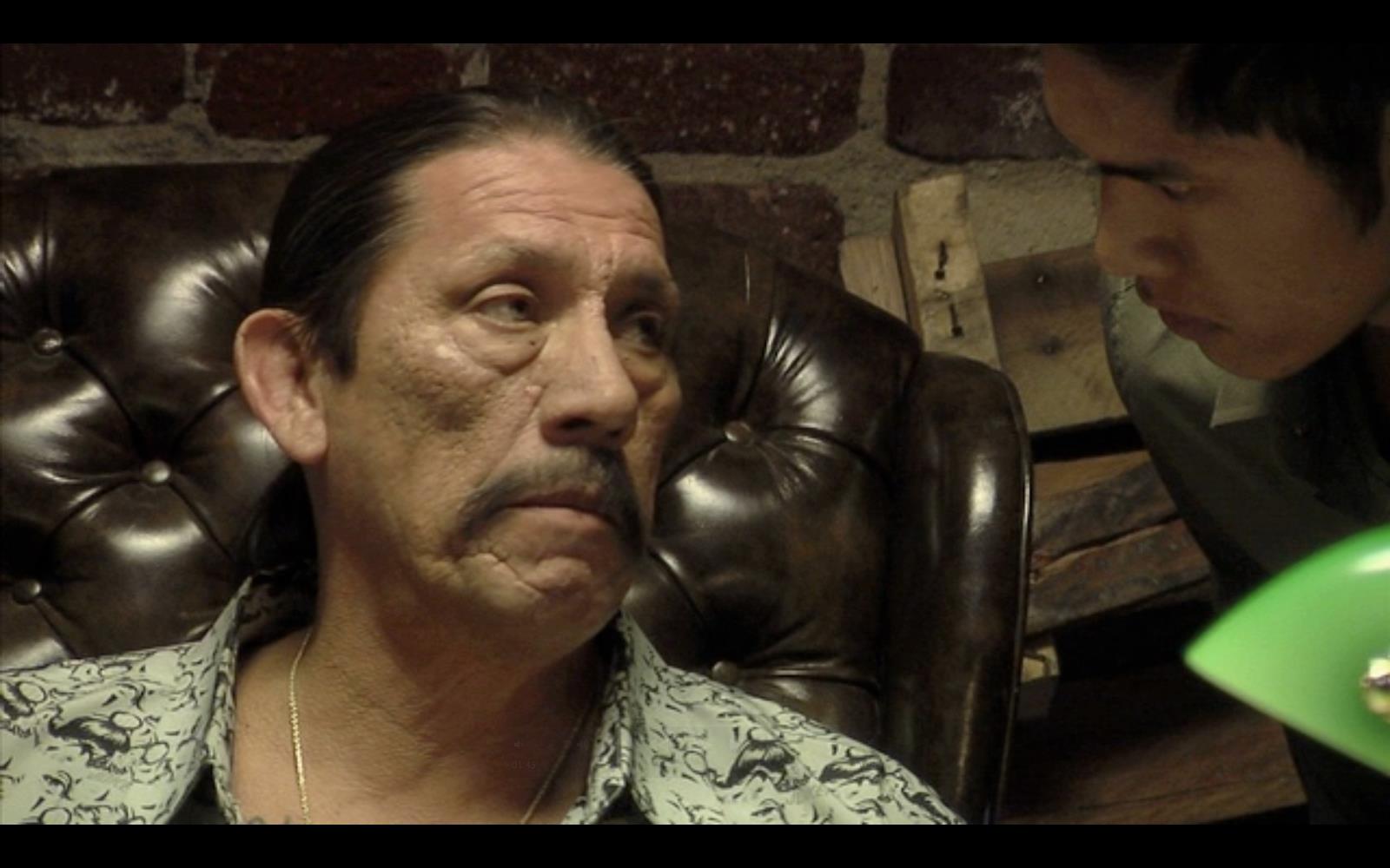 Danny Trejo on set filming 'Valley of Angels'