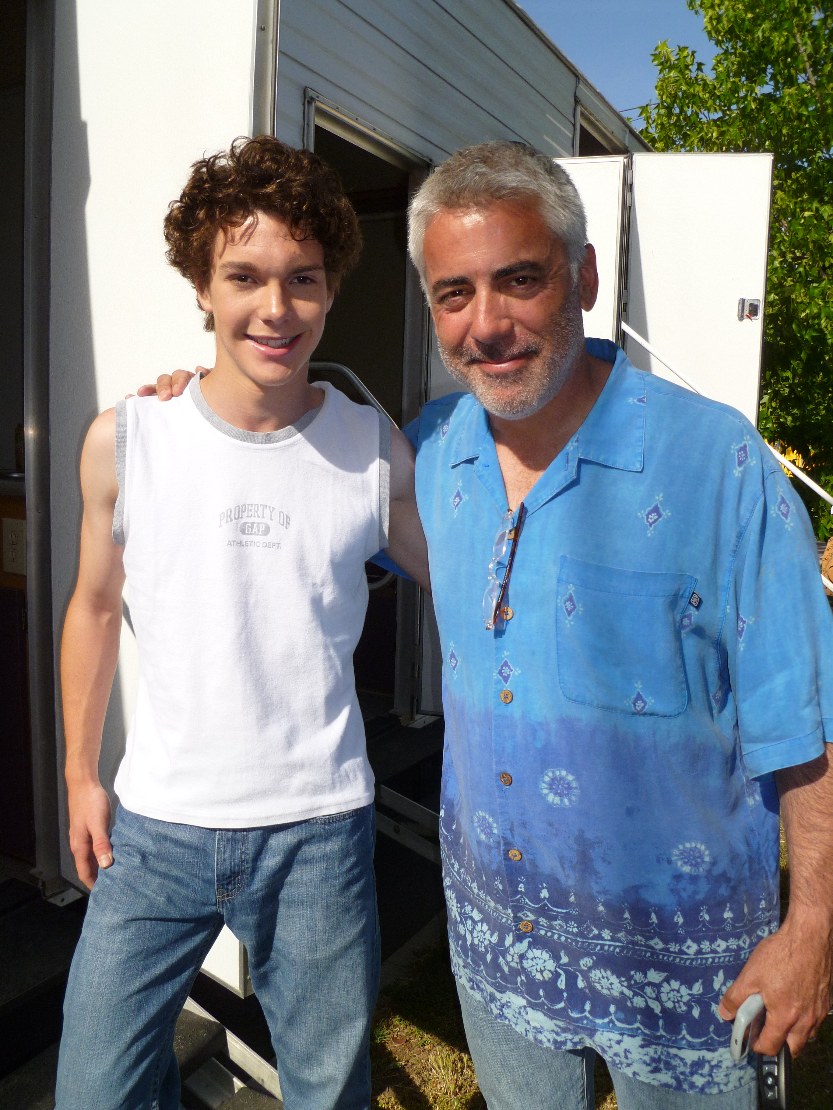 Jarrod as Adam Arkin's son, Tony, in 'The Sessions', June 2011.
