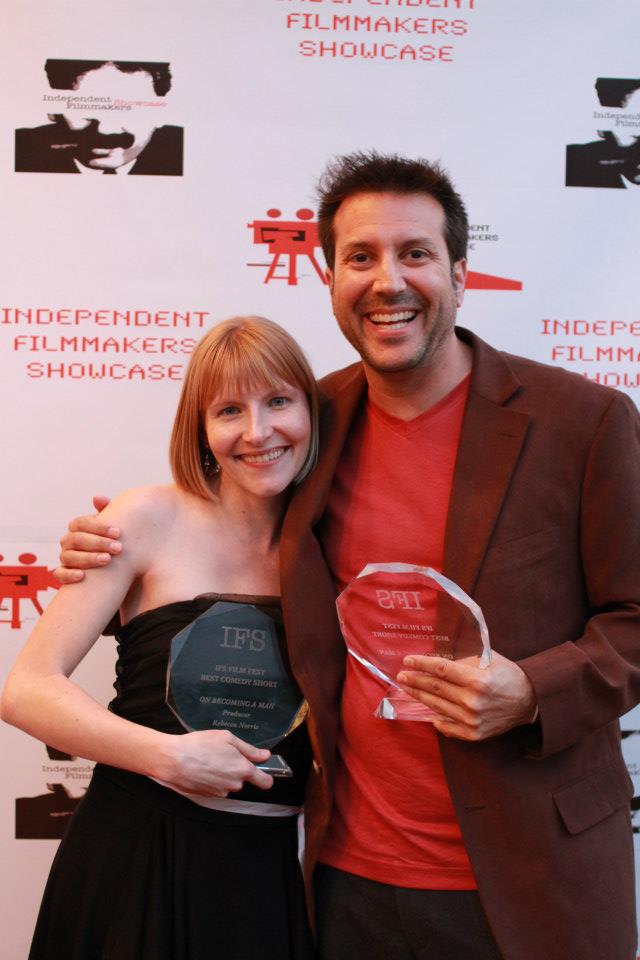 Producers Rebecca Norris and Kevin Resnick, Best Comedy Short Award, IFS Film Festival, 2013