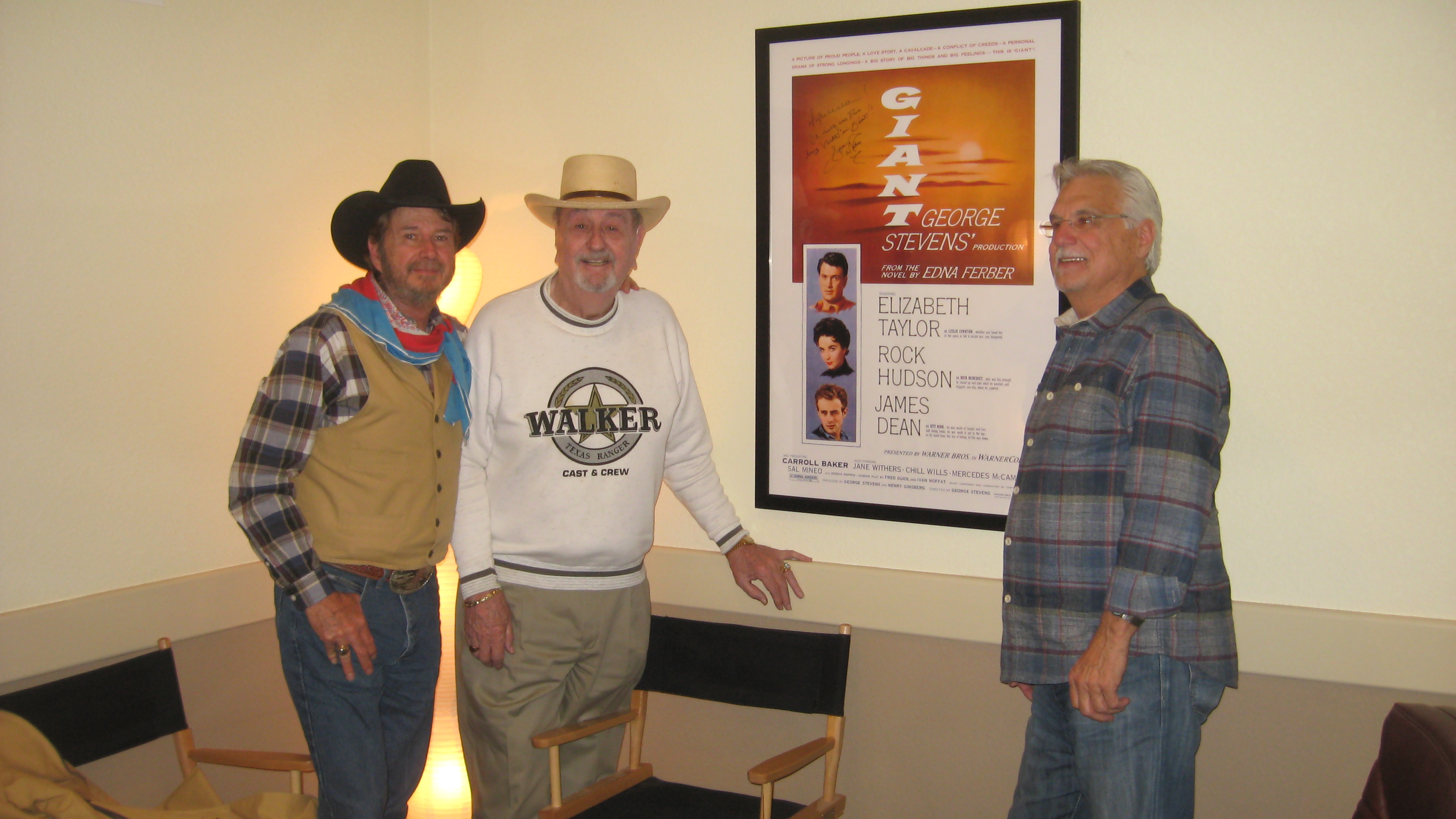 Dean Reading, Bob Hinkle, and Tommy Warren at Spiderwood Studio.