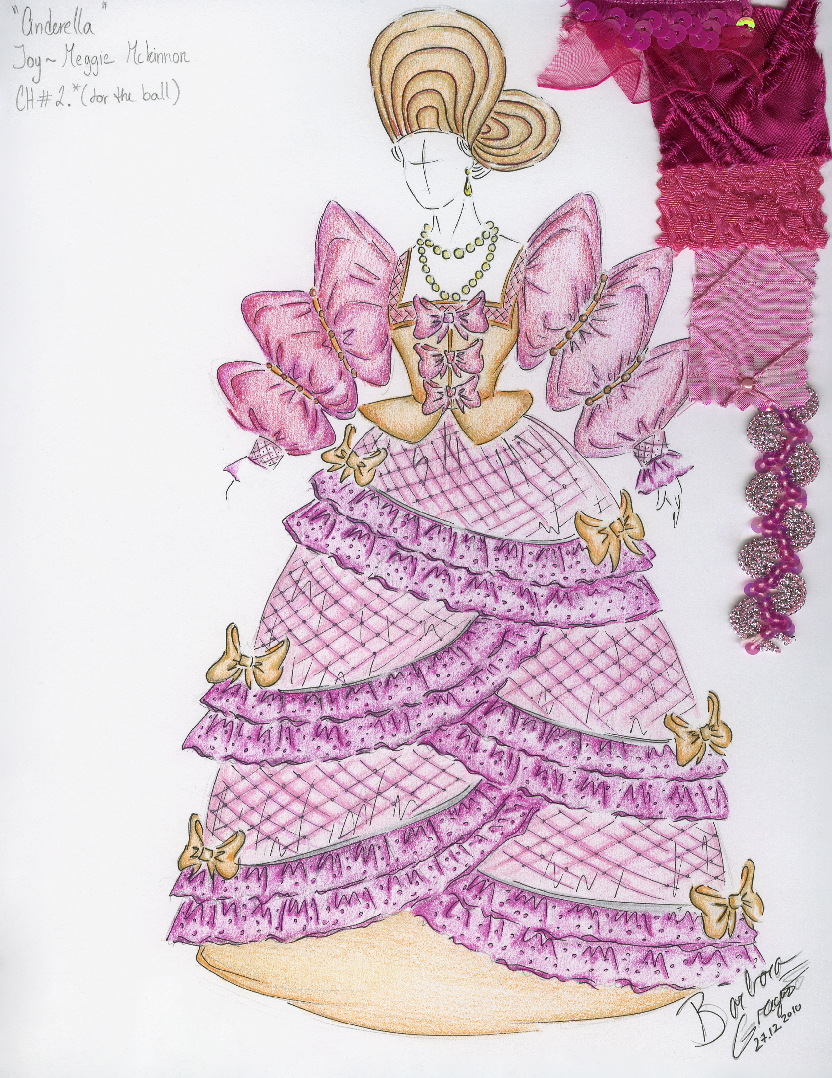 Costume Design Sketch for Joy in 