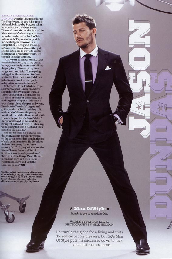 GQ magazines 'Man Of Style'