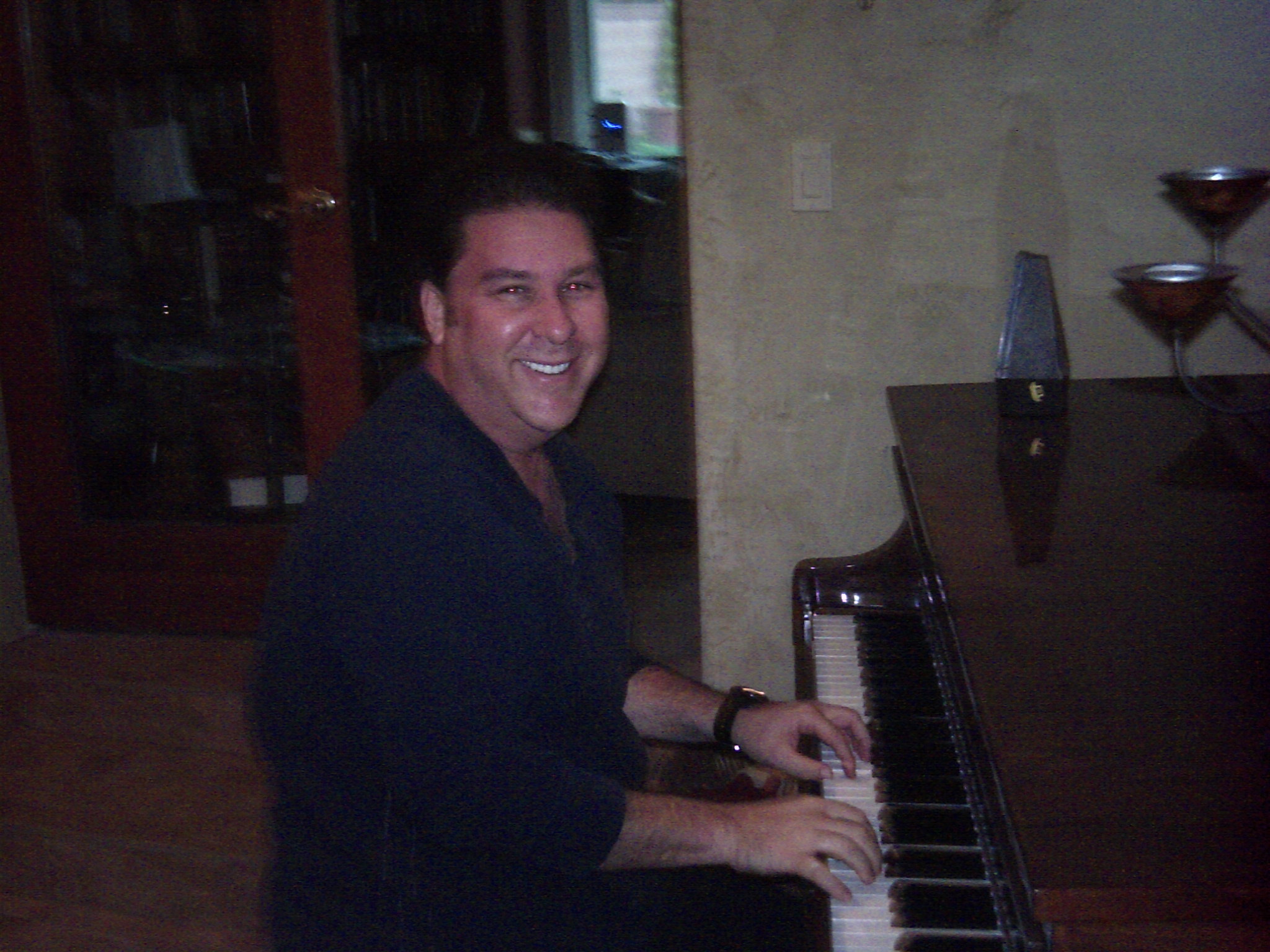 Playing the piano