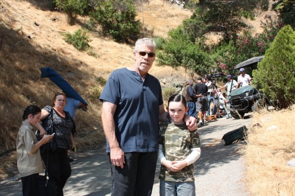 Trenton and Ron Pearlman on Son's