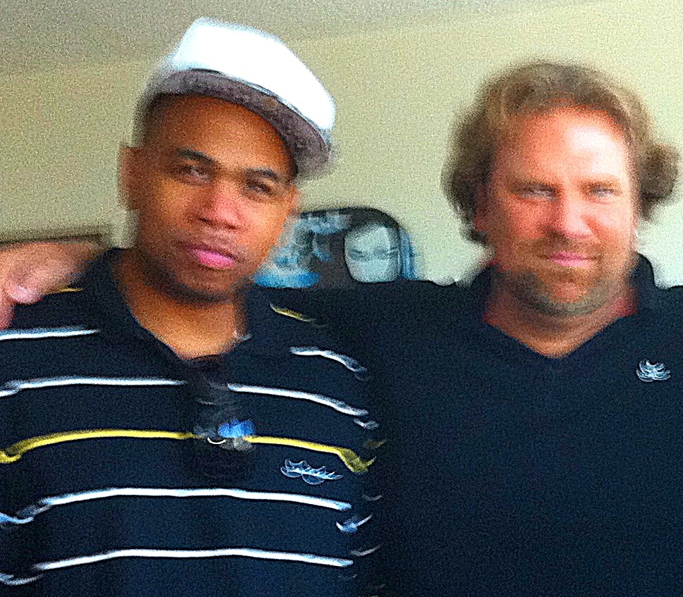 Mike Quinn and actor Omar Gooding (bother of Cuba Gooding Jr.)