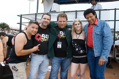 DJ Crew: Joey, Keith, Mike Quinn, Morgan Lander of national recording rock group Kittie, and legend music artist Chubby Checker