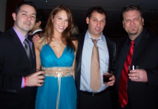 Gavin Navarro, Amanda Righetti Producer Jordan Alan, and Mike Quinn