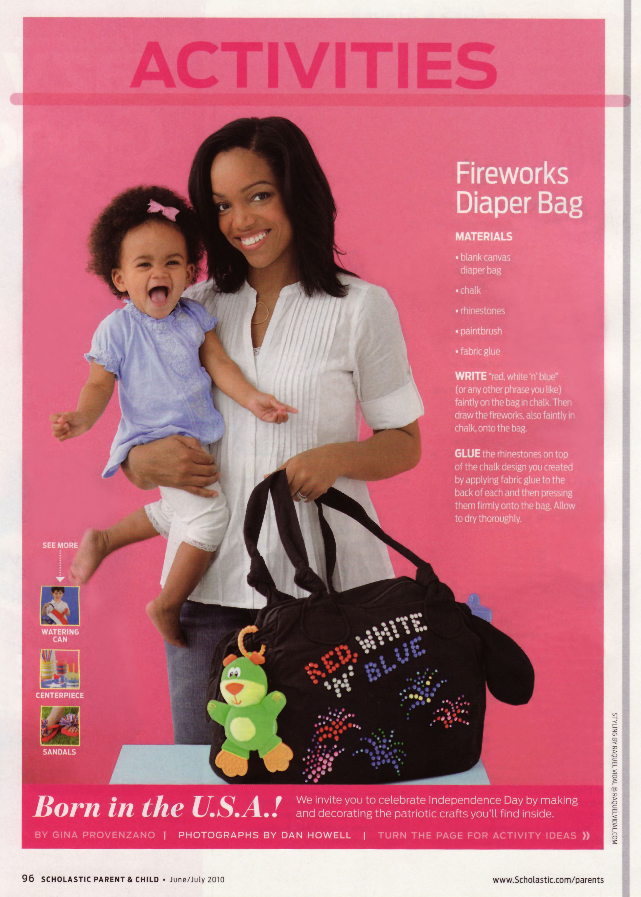 Valisa Tate and Zoë Tate in an editorial for Scholastic Parent & Child (2010)