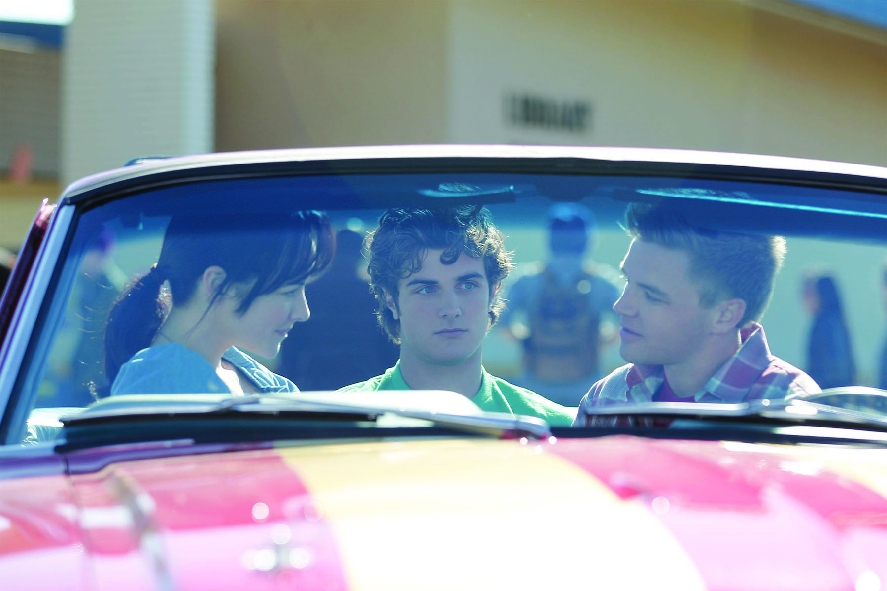 Still of Brett Davern, Beau Mirchoff and Ashley Rickards in Awkward. (2011)