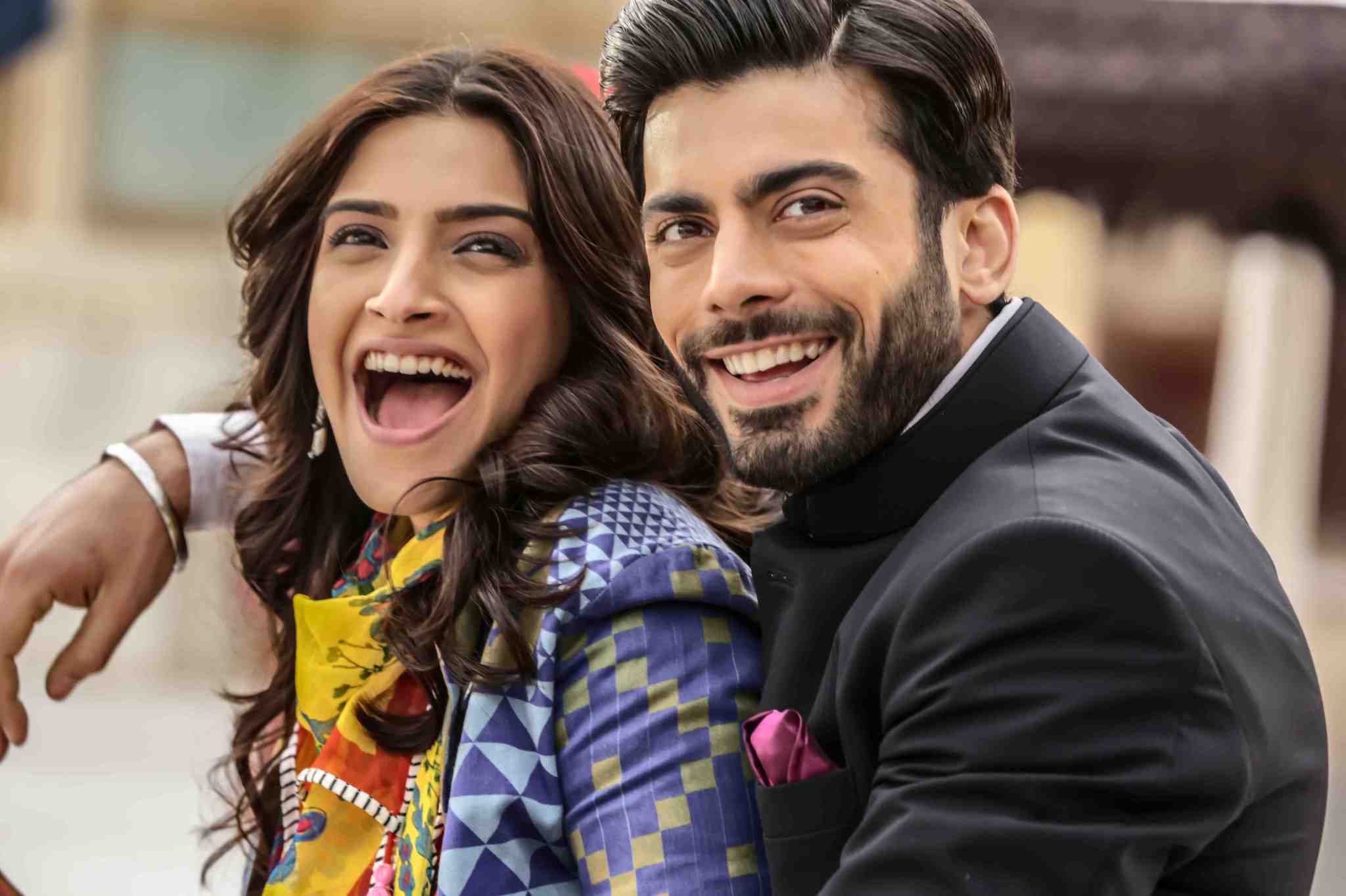 Still of Sonam Kapoor and Fawad Khan in Khoobsurat (2014)