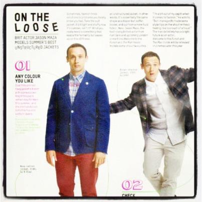 Jason Maza in August 2012 Esquire Magazine