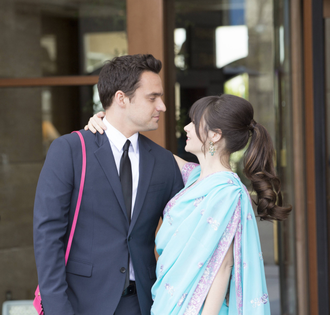 Still of Zooey Deschanel and Jake Johnson in New Girl (2011)