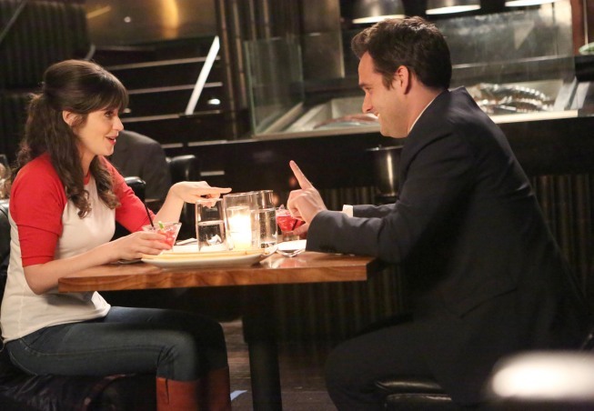 Still of Zooey Deschanel and Jake Johnson in New Girl (2011)