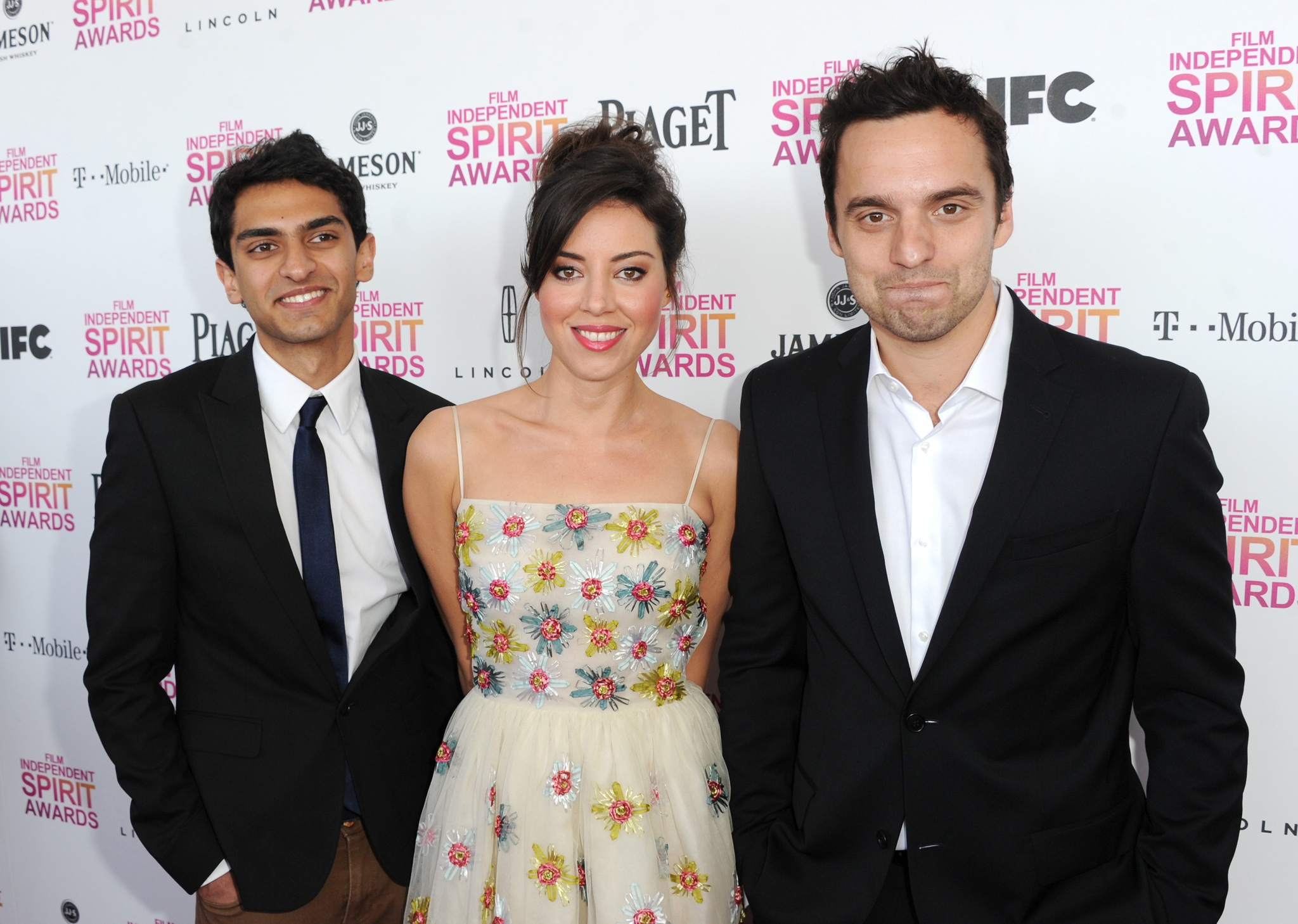 Jake Johnson, Aubrey Plaza and Karan Soni