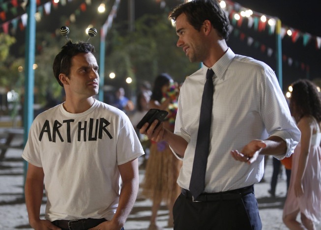 Still of David Walton and Jake Johnson in New Girl (2011)