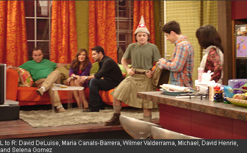 On the set of Wizards of Waverly Place.