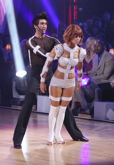 Still of Evan Lysacek and Anna Trebunskaya in Dancing with the Stars (2005)