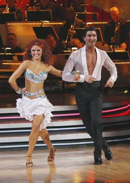 Still of Evan Lysacek and Anna Trebunskaya in Dancing with the Stars (2005)