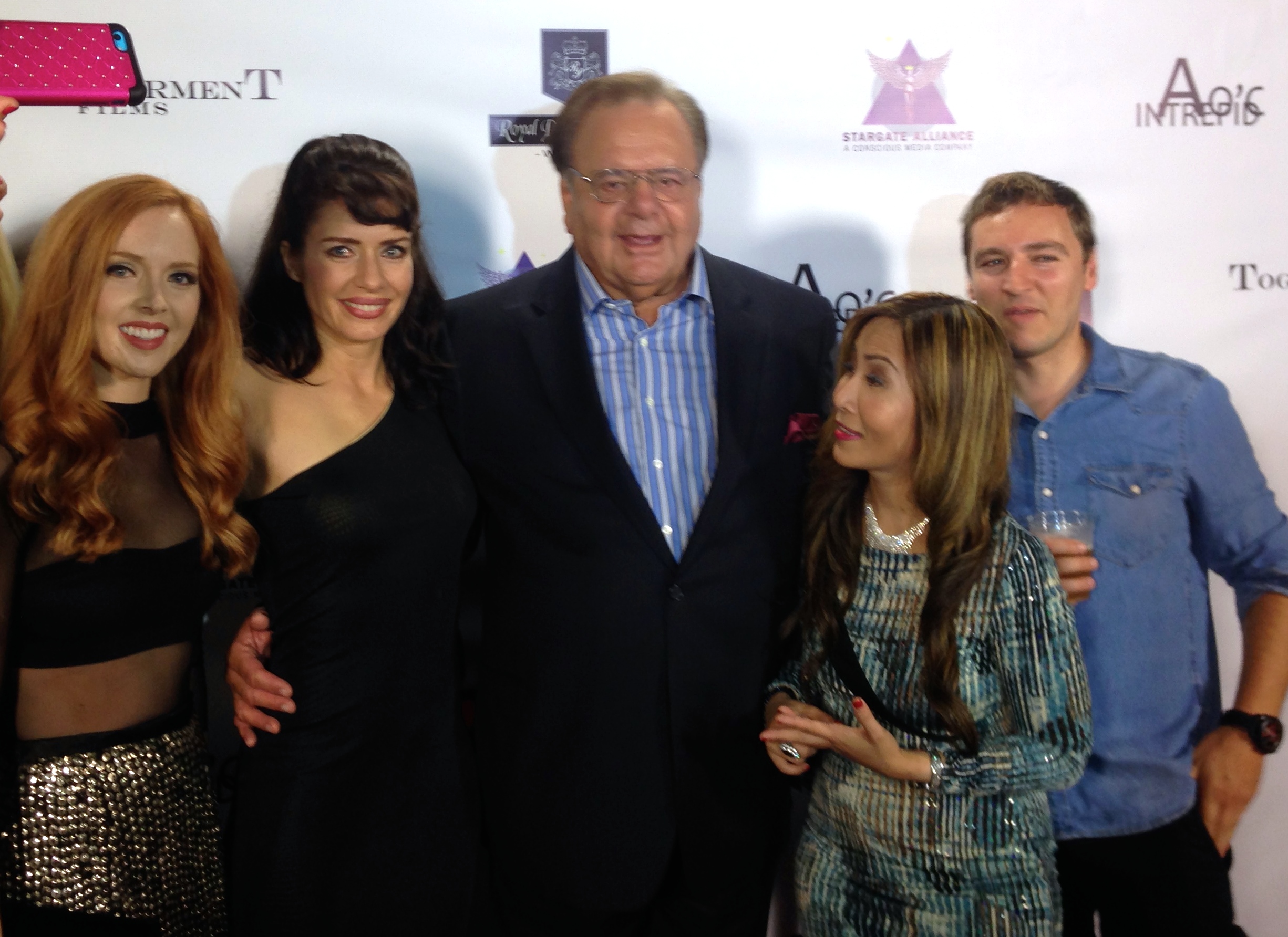 Cristina Parovel with Kimberly Whalen and Paul Sorvino 