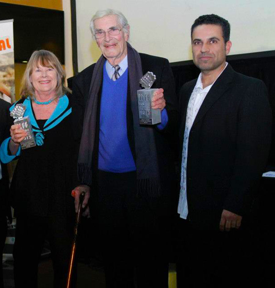 Shirley Knight, Martin Landau and Kevin Derek