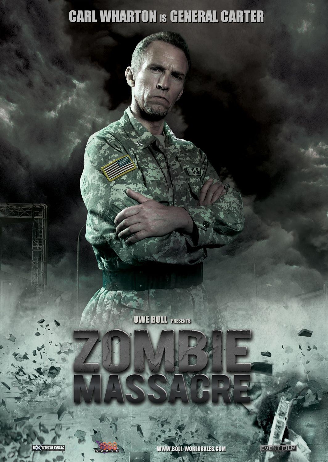 Promotional Poster of General Carter in Zombie Massacre.