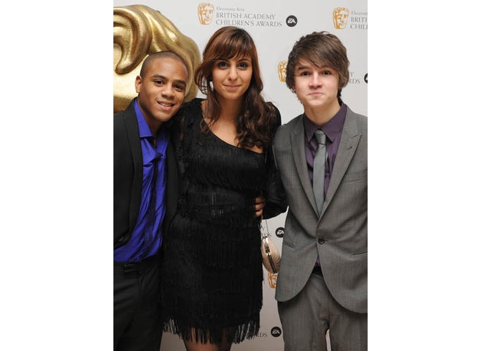 Daniel Anthony, Anjli Mohindra, Tommy Knight at the BAFTA Awards ceremony