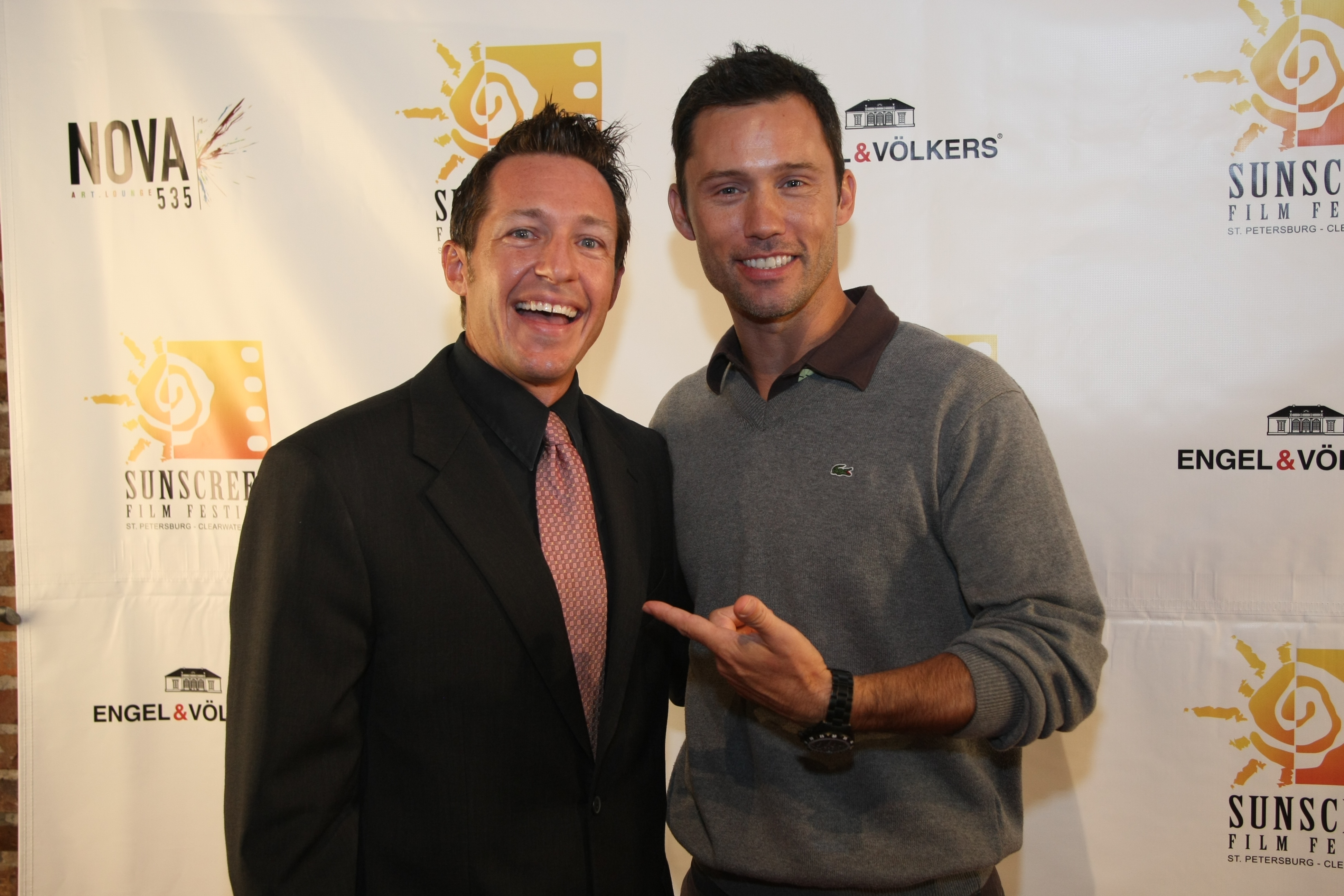 Tony Armer and Jeff Donovan at Sunscreen Film Festival