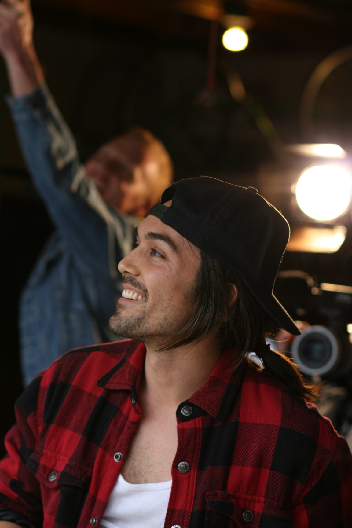 Actor Matt Ukena on the set of MEDIATRIX, a Cory J. Udler film